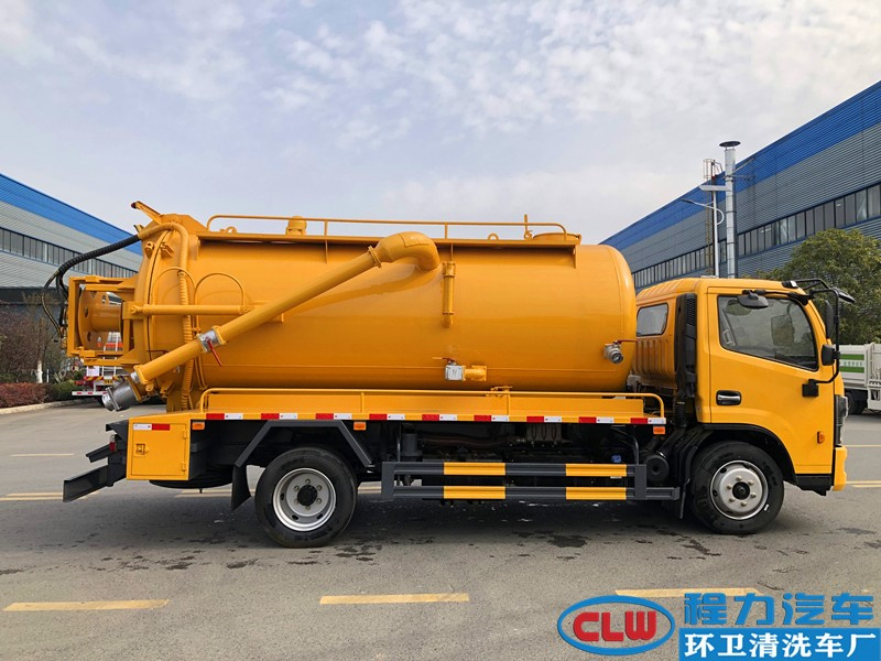 國六東風大多利卡9.2方清洗吸污車一體罐