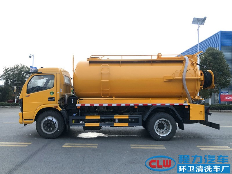 國六東風福瑞卡9.2方清洗吸污車一體罐